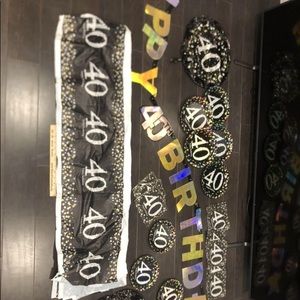 40th birthday decor🏷